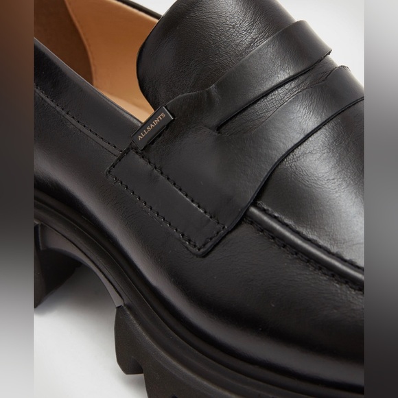 **SOLD** All Saints Lola leather loafers - Picture 5 of 12
